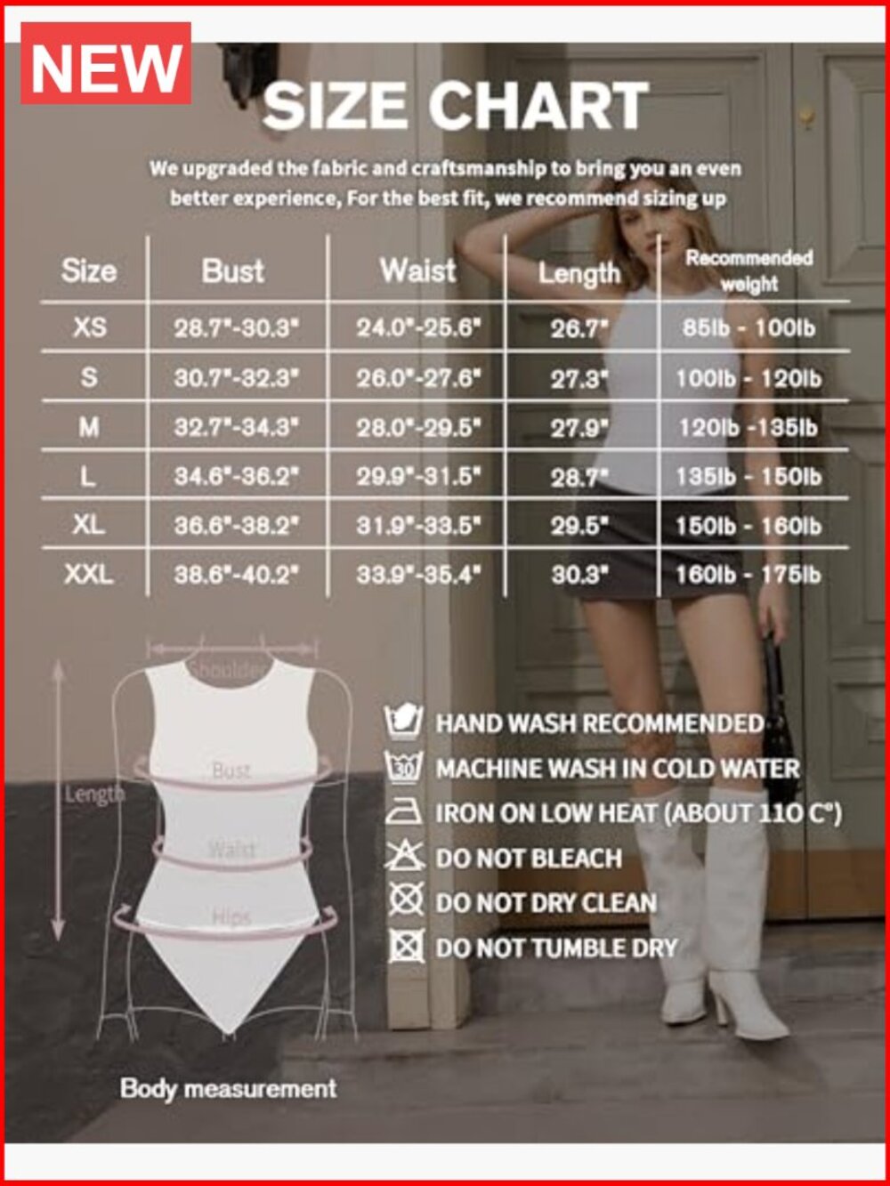 Sleeveless Ribbed Bodysuit Crew Neck Racerback Halter Going Out Top - Picture 6 of 7